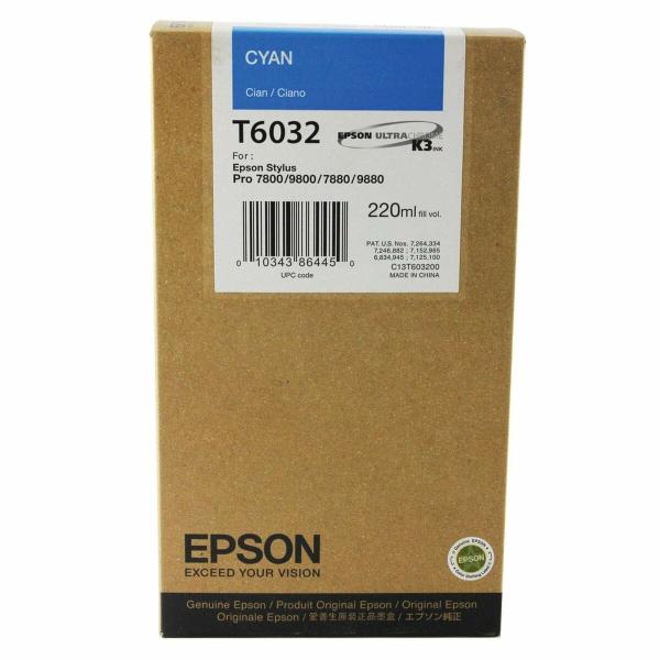 Tinteiro de Tinta Original Epson C13T603200 Ciano