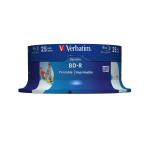 Blu-Ray BD-R Printable Verbatim Wide Inkjet Datalife 25 Unidades 25 GB 6x