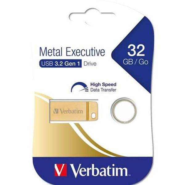 Memória USB Verbatim Executive Dourado
