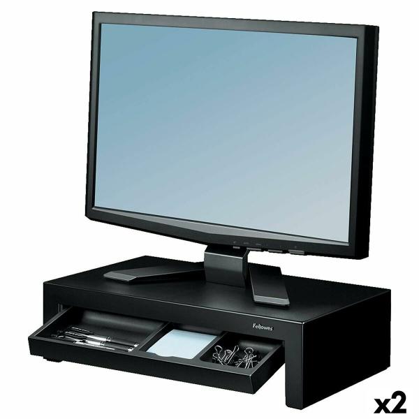 Elevador Fellowes Designer Suites Monitor Preto 2 Unidades