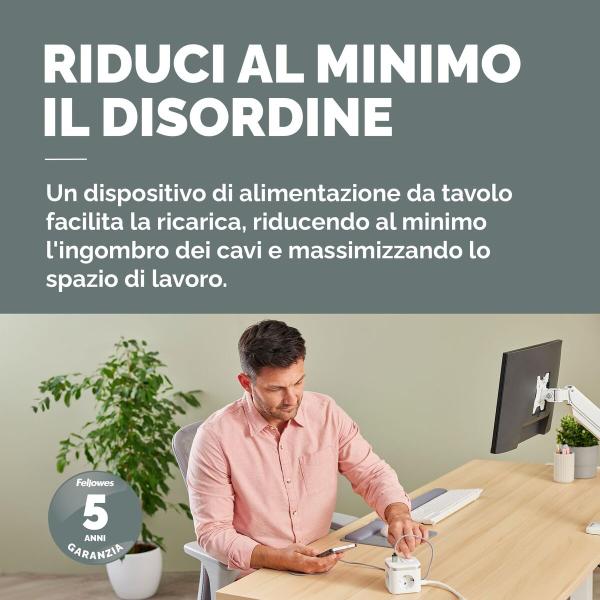 Entrelinha Fellowes 100137167 Preto (2 m)