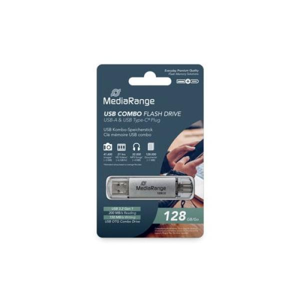 PENDRIVE COMBO 128GB USB 3.2 MEDIARANGE HIGH P.