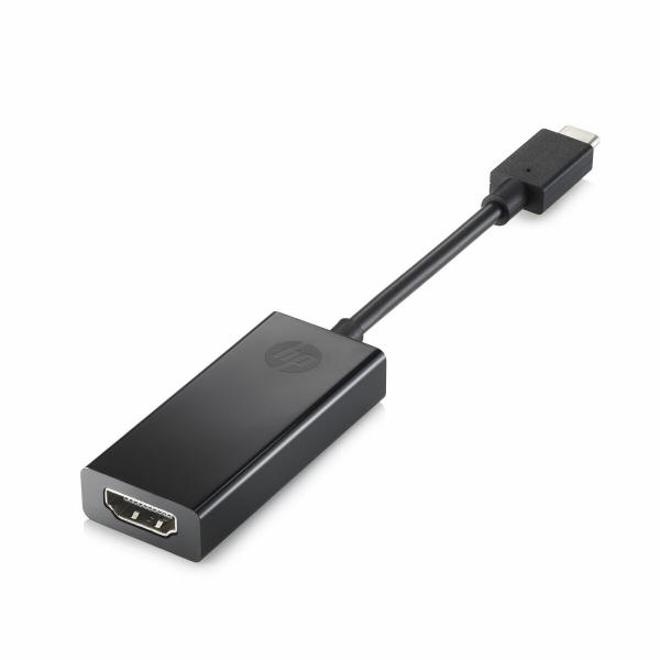 Adaptador USB C para HDMI HP 2PC54AA#ABB Preto