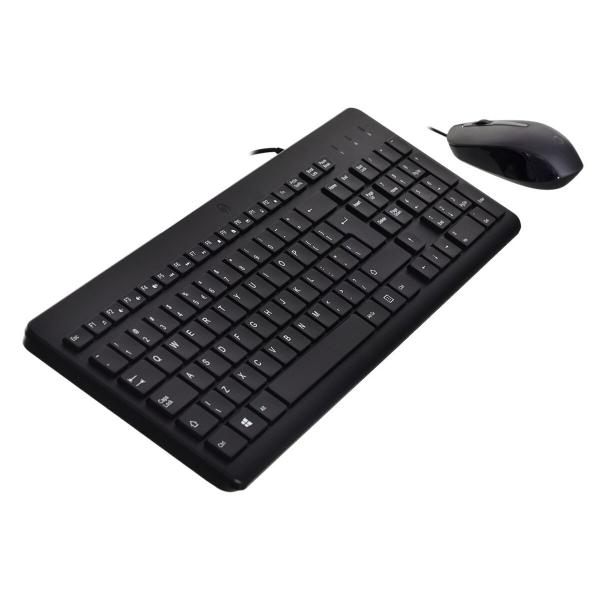 Teclado e Rato HP 150 Preto QWERTY Qwerty US