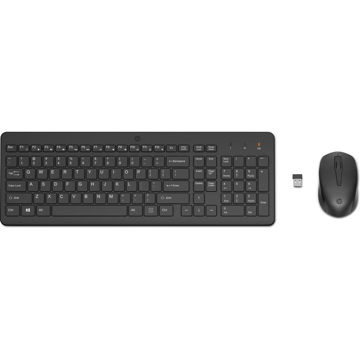Teclado e Rato HP 2V9E6AA Preto Inglês Qwerty US