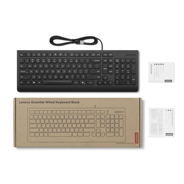 Teclado Lenovo 4Y41R64665 Preto Qwerty espanhol