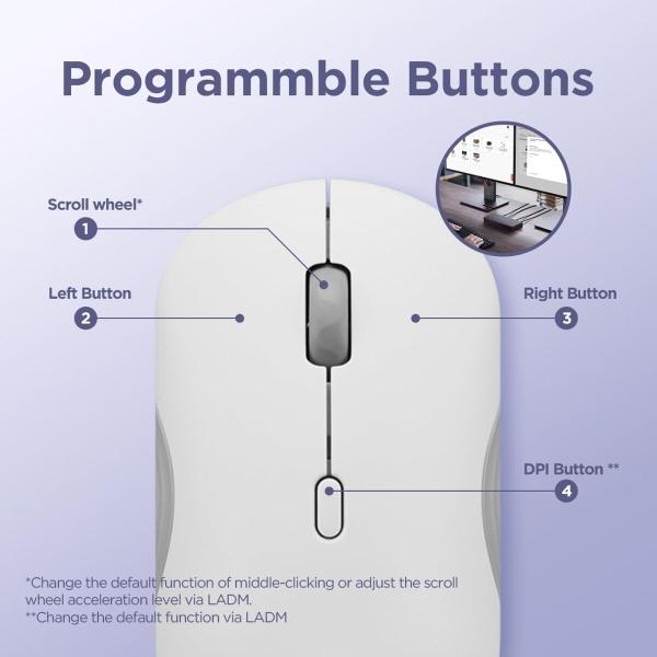 Rato Lenovo GY51S61907 Cinzento 2400 dpi