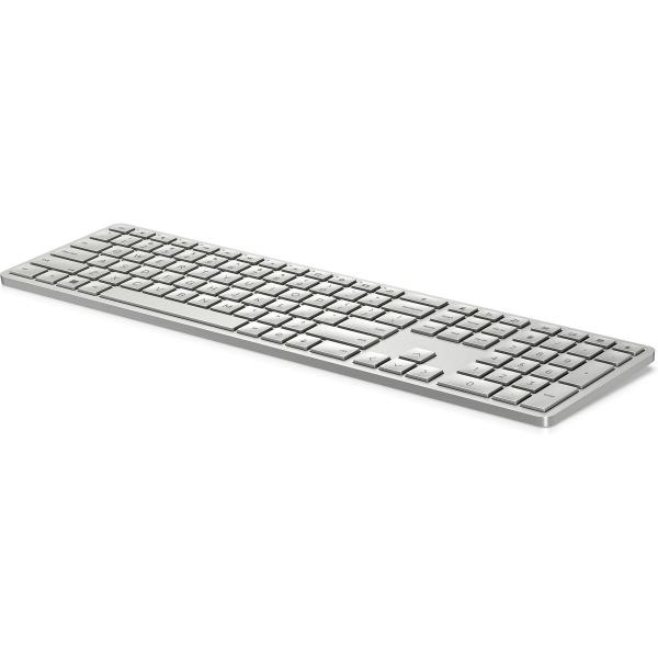 Teclado HP 3Z729AA#ABE Qwerty espanhol Prateado Preto Cinzento