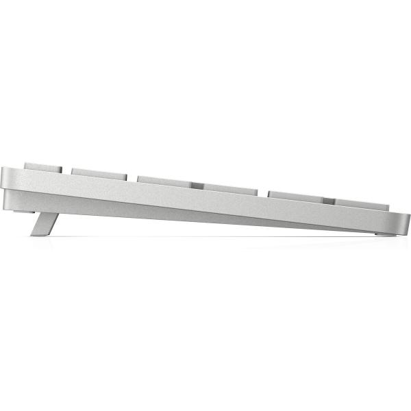 Teclado HP 3Z729AA#ABE Qwerty espanhol Prateado Preto Cinzento