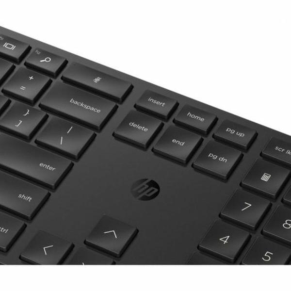 Teclado e Rato HP 650 Qwerty espanhol Preto
