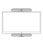 Suporte de Teto para Prejetor Poly 875L2AA