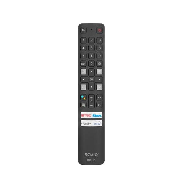 SAVIO RC-15 TV REMOTE CONTROL REPLACEMENT TCL SMART TV