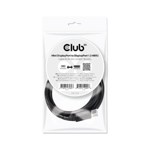 ACTIVE MINI-DP TO VGA ADAPTER CLUB3D BLACK