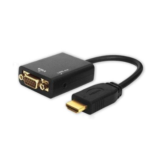 HDMI (M) TO VGA (F) ADAPTER WITH AUDIO SAVIO CL-23