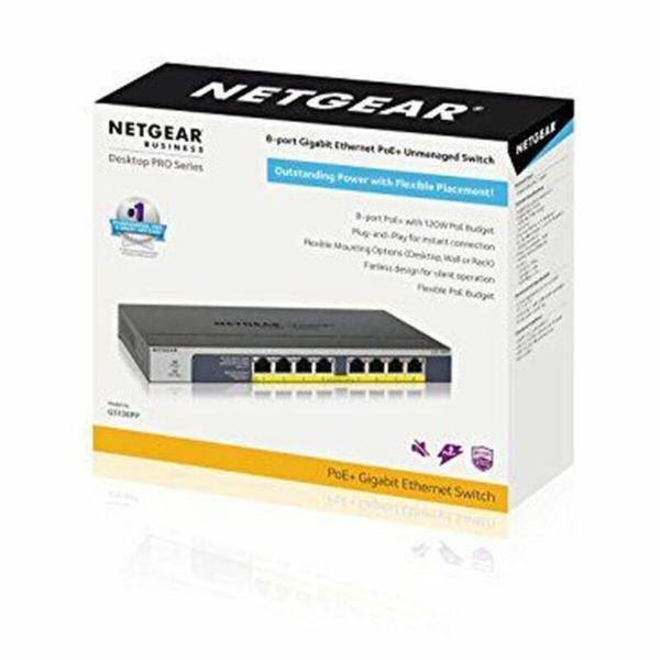 Switch de Armário Netgear GS108PP-100EUS 16 Gbps