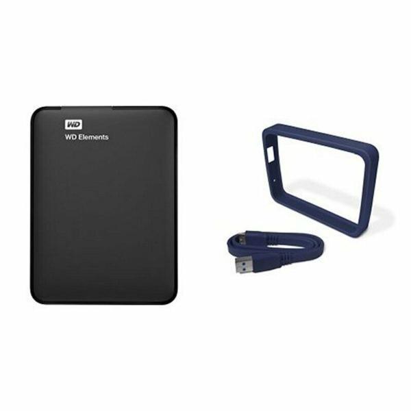 Disco Duro Externo Western Digital WDBUZG0010BBK-WESN USB 3.0 1 TB HDD 1 TB SSD