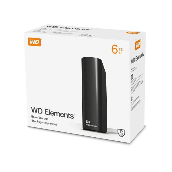 Disco Duro Externo Western Digital WDBWLG0060HBK-EESN Preto 6 TB