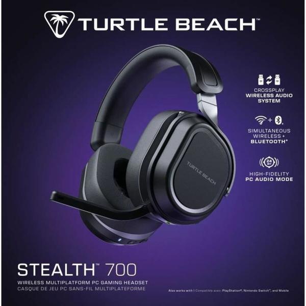 Auriculares com microfone Turtle Beach Stealth 700PC Preto