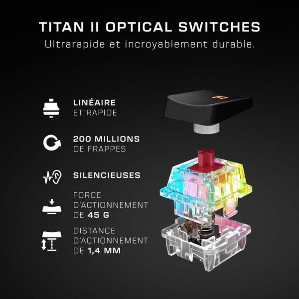 Teclado Turtle Beach Vulcan II Preto QWERTY