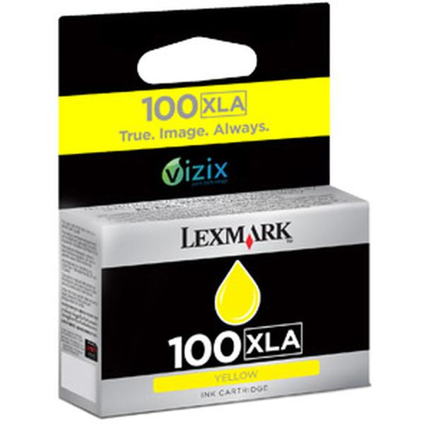 Tinteiro de Tinta Original Lexmark 100 XLA Amarelo