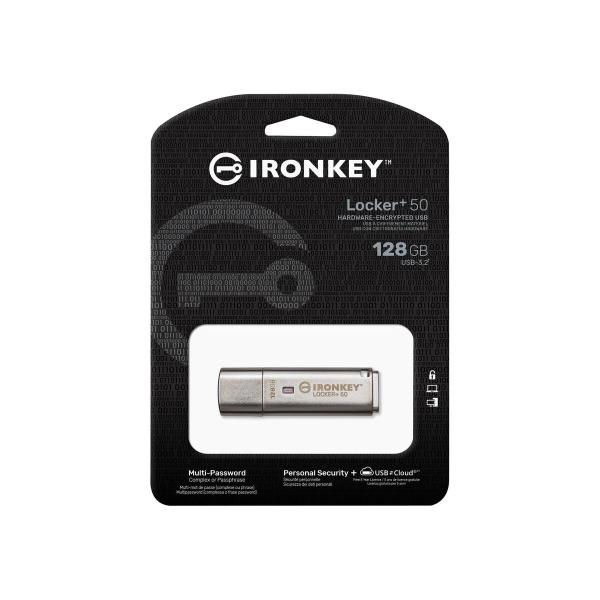 Memória USB Kingston IKLP50 Cinzento 128 GB