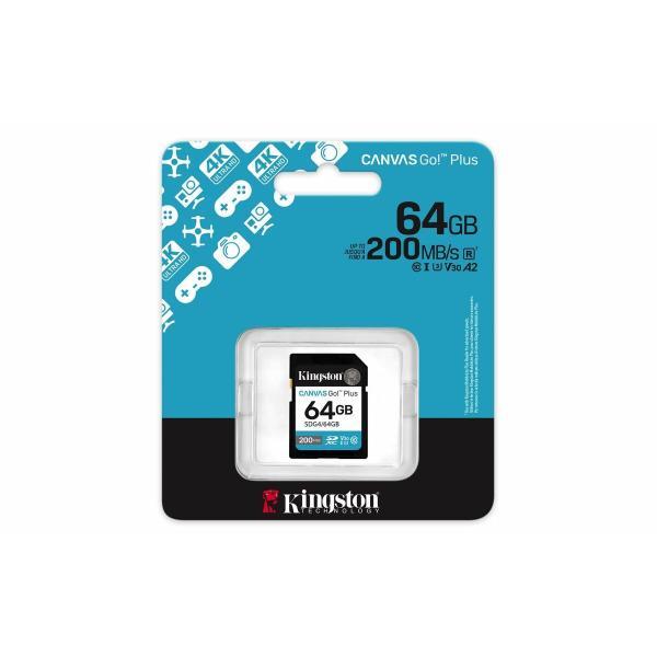 Cartão de Memória Micro SD com Adaptador Kingston SDG4 64 GB
