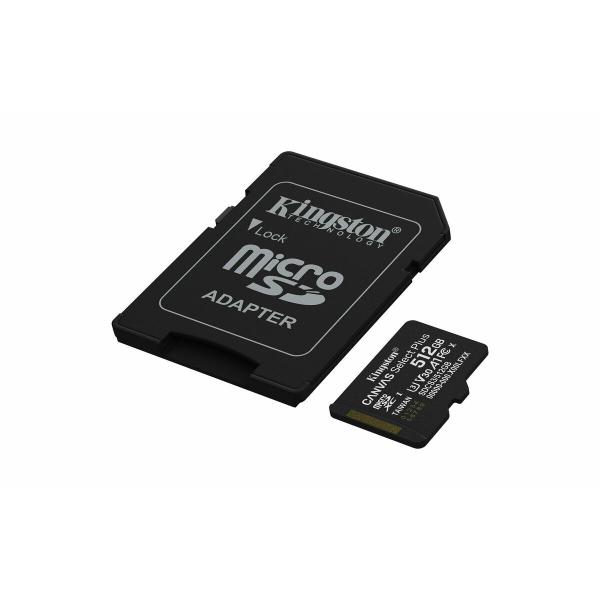 Cartão de Memória Micro SD com Adaptador Kingston SDCS3/512GB 512 GB