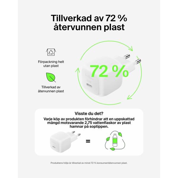 Carregador de Parede Belkin WCA013KQ1MWH-B6 Branco