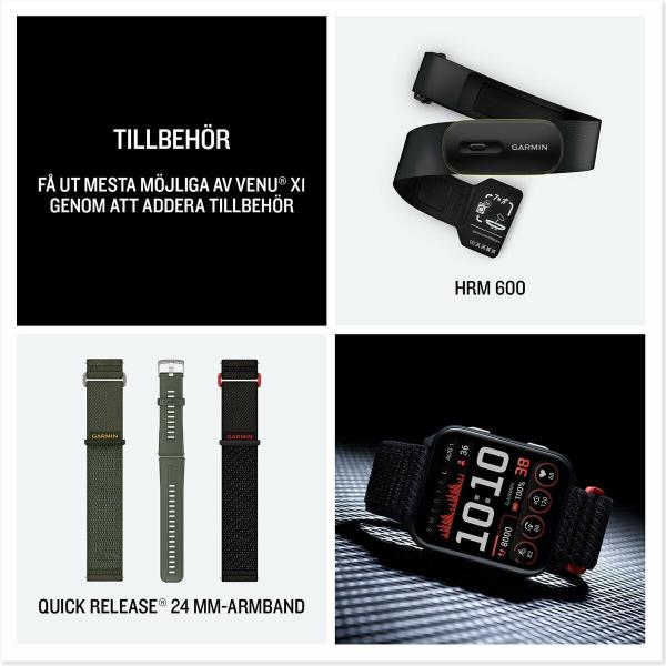 Smartwatch GARMIN 010-02980-02 Preto Ardósia 2"