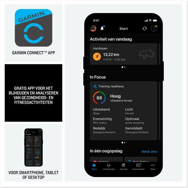 Smartwatch GARMIN 010-02980-02 Preto Ardósia 2"