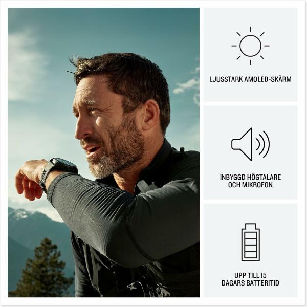 Smartwatch GARMIN fenix 8 Pro Preto Cinzento Grafite 1,4"