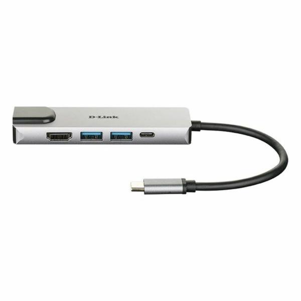 Hub USB C D-Link DUB-M520 Preto 60 W