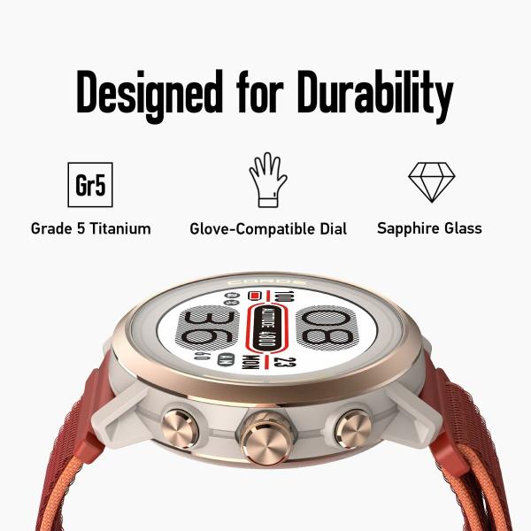 Smartwatch Coros WAPX2-PNK Preto Cor de Rosa 1,2"