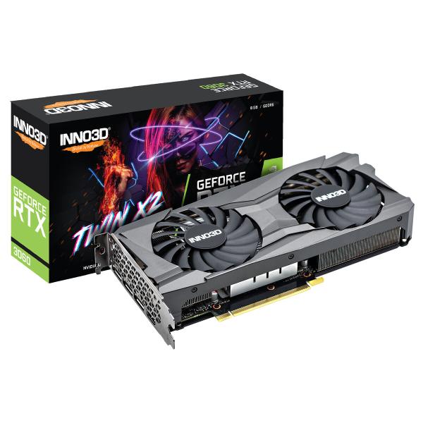Placa Gráfica INNO3D GeForce RTX 3060 Twin X2 8 GB GDDR6