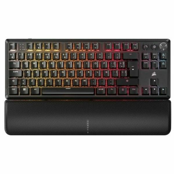 Teclado sem Fios Corsair CH-914901E-ES Preto Qwerty espanhol