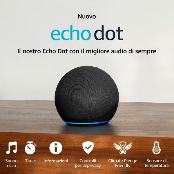 Altifalante Bluetooth Portátil VARIOS ECHO DOT 5ª ANT Preto