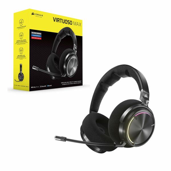 Auriculares com microfone para Vídeojogos Corsair VIRTUOSO MAX Preto