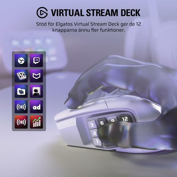 Rato Corsair CH-9314011-WW Branco