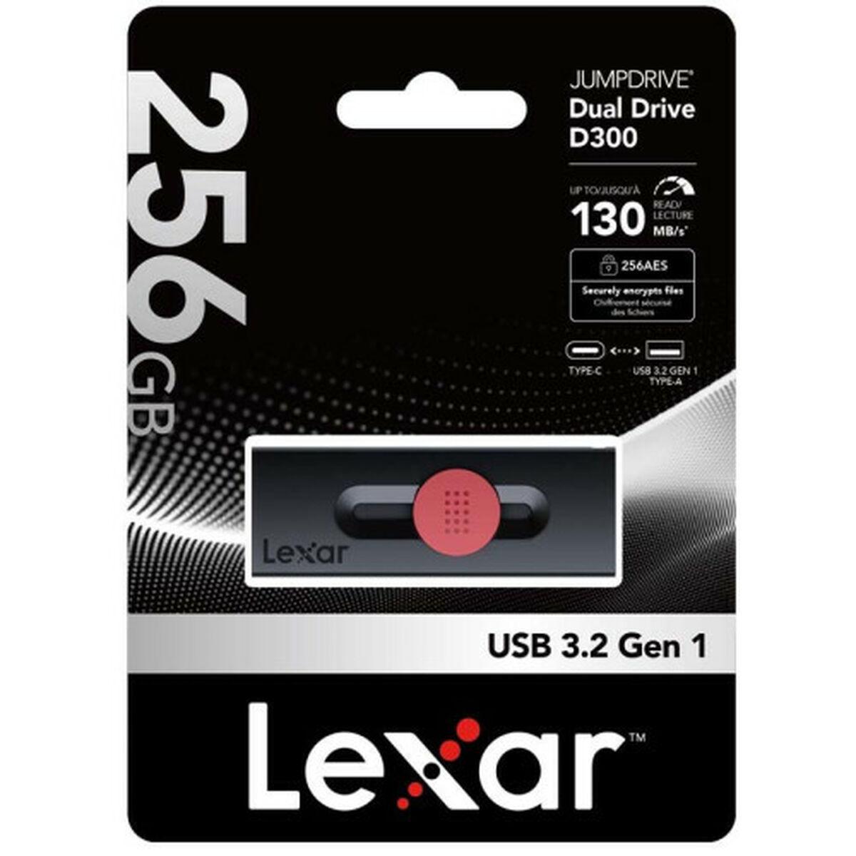 Memória USB Lexar LJDD300256G-BNBNG