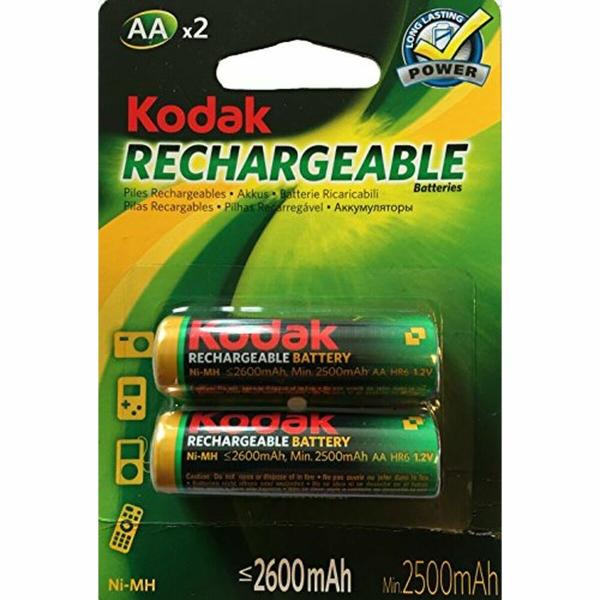 Pilha Recarregável LR6 Kodak NI-MH 2600 mAh (2 pcs)