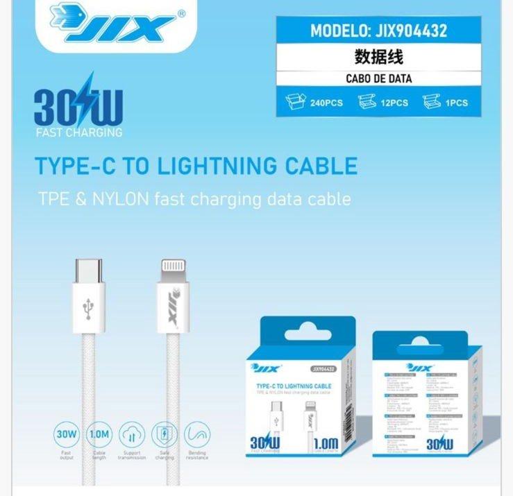 Cabo de Dados Lightning para Type-C (1M) – 30W