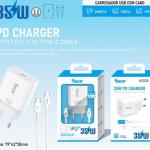Carregador Rápido PD 35W com Cabo Type-C para Type-C (1m)