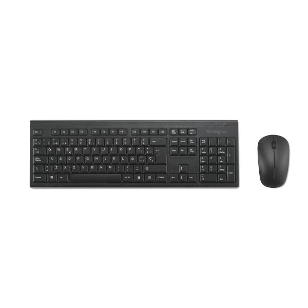 Teclado e Rato Kensington K75562ES Preto Espanhol QWERTY