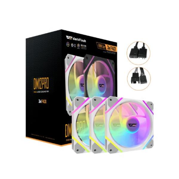DARKFLASH DM12 PRO 3-IN-1 WHITE FAN