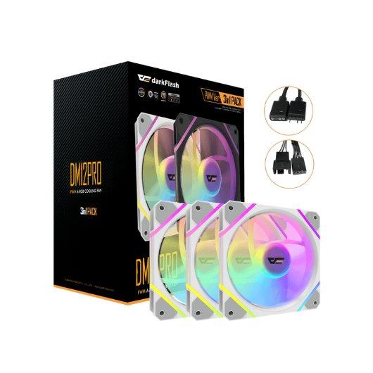 DARKFLASH DM12 PRO 3-IN-1 WHITE FAN