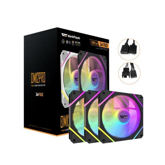 DARKFLASH DM12 PRO 3-IN-1 BLACK FAN