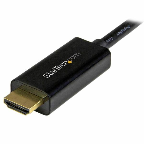 Cabo DisplayPort a HDMI Startech MDP2HDMM1MB 4K Ultra HD Preto 1 m