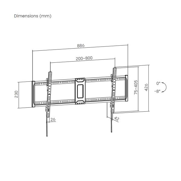 Suporte TV Aisens WT100T-367 43" 100"