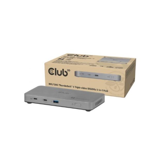 HUB 5 IN 1 USB-C CLUB3D THUNDERBOLT 5 180W 5K60HZ