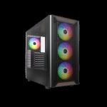 TORRE ATX MONTECH XR WOOD BLACK VENT 4X120MM/CPU MAX175MM/GPU MAX 420MM XR WOOD (B)